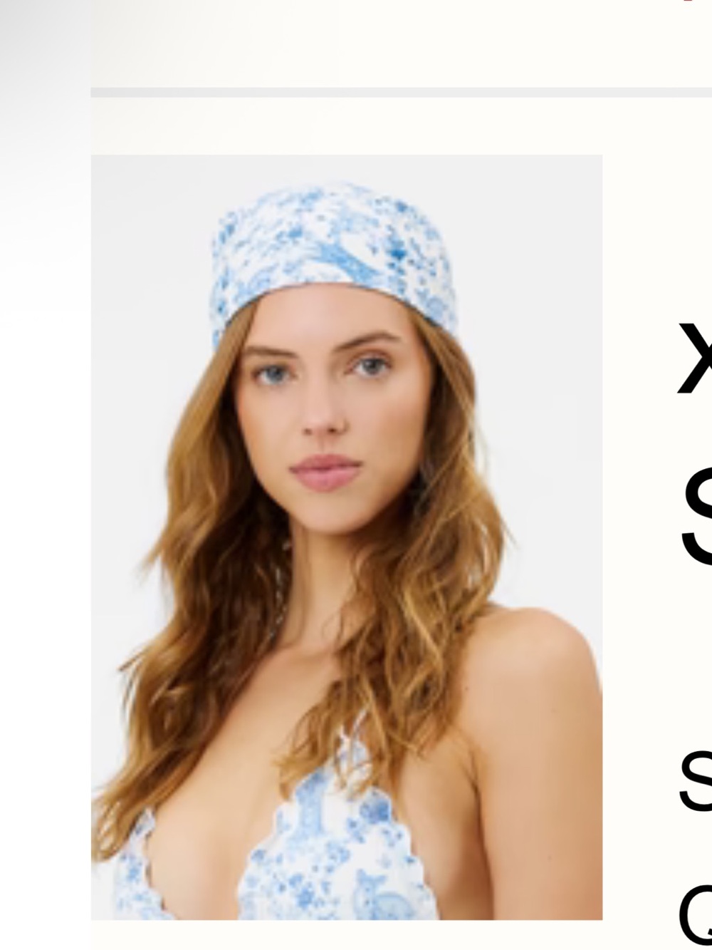 Frankie's Bikinis Gigi Hadid Fawn One-Piece Milkmaid Hat Bandana Scarf Swimsuit - Picture 4 of 16